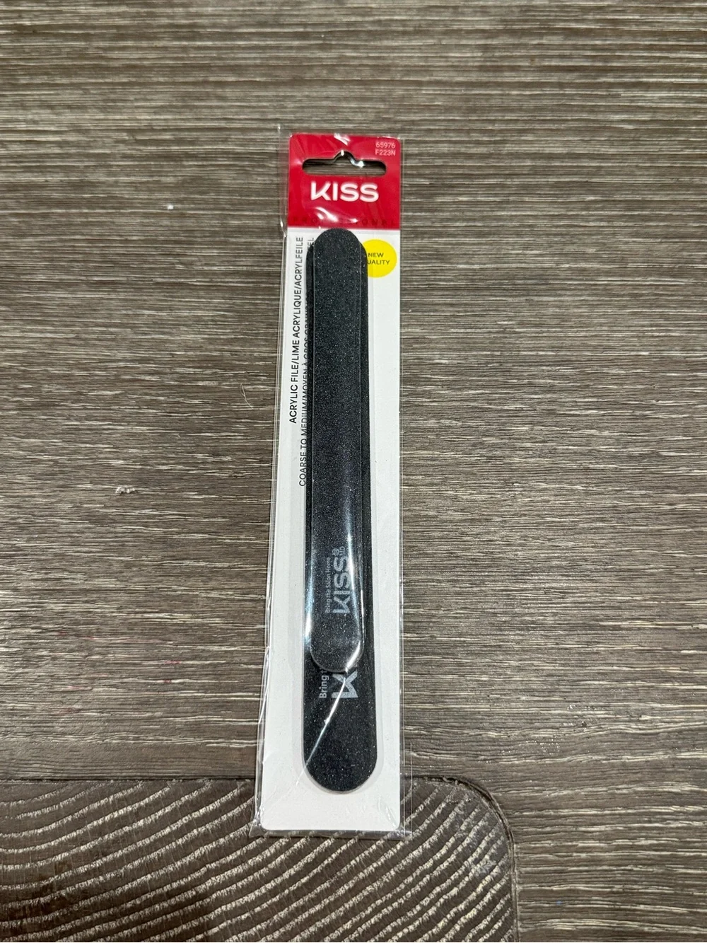 NWT KISS Black Emery Board Nail File
